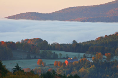 red barn, central vermont
