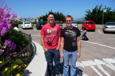 May 21, 2011. Chris, Corey on Telegraph Hill, San Francisco  (1).JPG