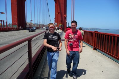 May 21, 2011. Corey and Chris walk the Golden Gate Bridge (1).JPG