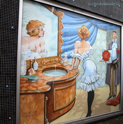 The shop frontage of...