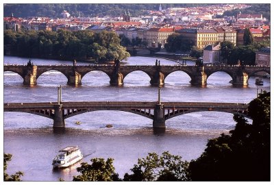 River Vltava from Letna Park