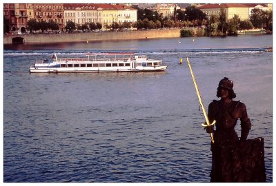Statue at Charles Bridge