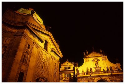 Lighted Churches at Night