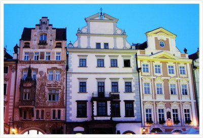 Array of Romansque Houses, Old Town Square