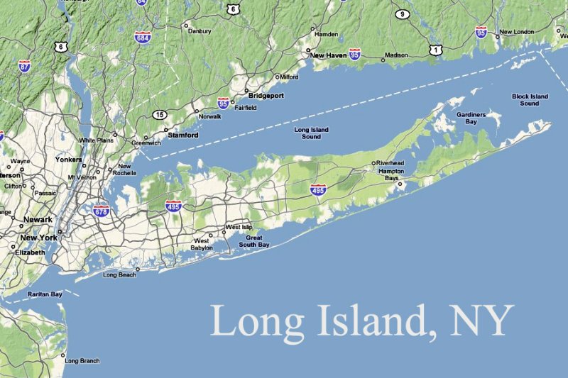 Long Island From Google Maps Photo James Robertson.