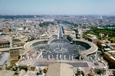 St. Peter's Square, Vatican, Rome, Italy 1967