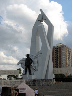 The monument in Revolution Square