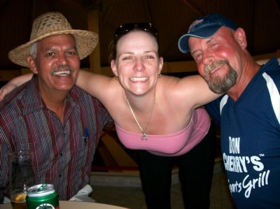 Neville, Amy & Rick#2 - we're at the Camaguey airport now - almost gone!!