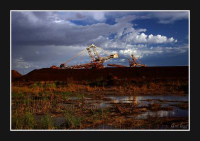 iron ore stockpiles