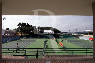 Os Courts de Tenis do Complexo Desportivo
