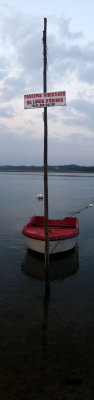 A Lagoa de Óbidos em 21 de agosto de 2011