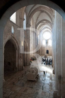 O Transepto da Igreja do Mosteiro de Alcobaa