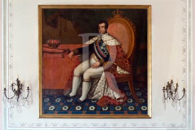 D. João VI, no Palácio de Mafra