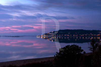 A Lagoa de Óbidos em 11 de janeiro de 2012