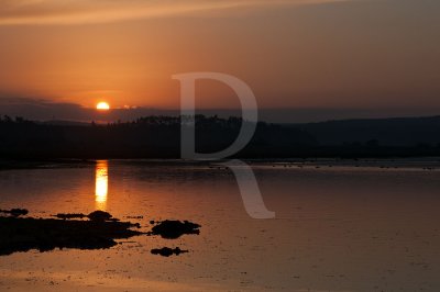 A Lagoa de Óbidos em 12 de janeiro de 2012