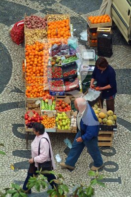A Praça da Fruta em 18 de abril de 2011