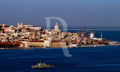 The Sight from Cristo Rei on the Tagus south side