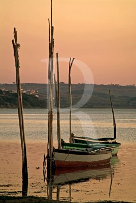 A Lagoa de bidos em 1 de fevereiro de 2005