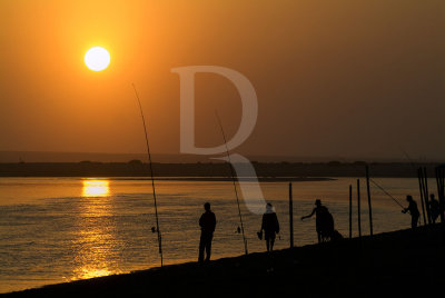 A Lagoa de Óbidos em 27 de agosto de 2008
