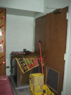a/c closet in cafeteria