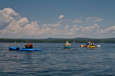 Paddling in Lake Wentworth with Loons!