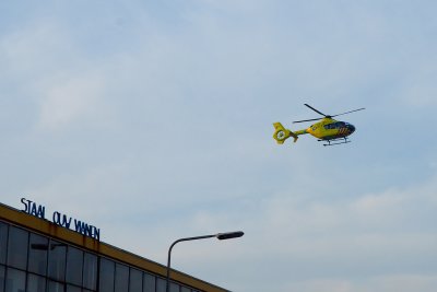 Trauma Helicopter op weg naar ziekenhuis