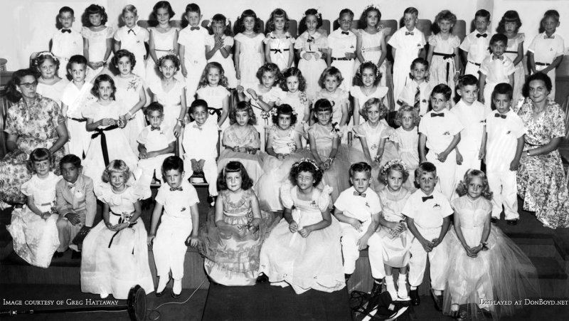 June 1954 - kindergarten graduates from First Baptist Church of Hialeah (many in Hialeah High class of 1966)