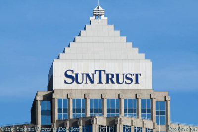 2011 - the top of the SunTrust bank building in downtown Tampa from the Tampa Marriott Waterside Hotel