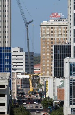 2011 - giant crane operating on N. Florida Avenue in downtown Tampa