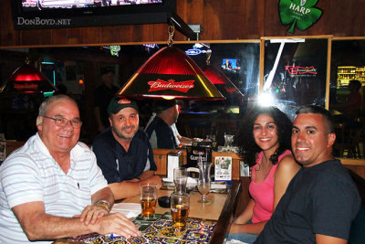 April 2011 - Don Boyd, Kev Cook, Jessica and Carlos Borda at Bryson's Irish Pub