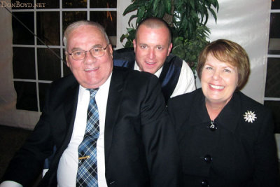 April 2011 - Matt Coleman, the groom, with Don and Karen Boyd at his wedding reception in Nashville