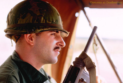 1969 - Army Cobra pilot Ron Gunther while driving from Lie Khe to Bien Hoa in Vietnam in a Jeep