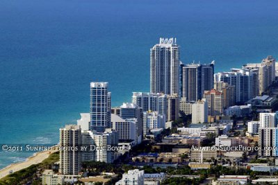 2011 - high rise hotels and condos along the Miami Beach shoreline