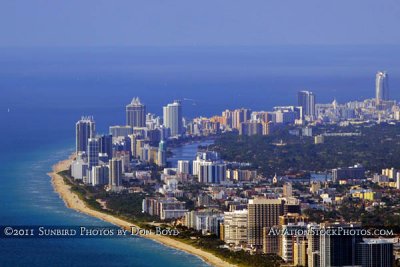 2011 - oceanfront condos and hotels along the Miami Beach shoreline