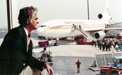 1970's - Aviation Director Dick Judy observing the loading of a National Airlines DC10-30 at Amsterdam