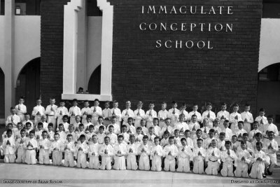 1957-1958 - Boys Communion class at Immaculate Conception School