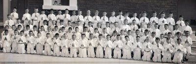 1957-1958 - closeup of Boys Communion class at Immaculate Conception School