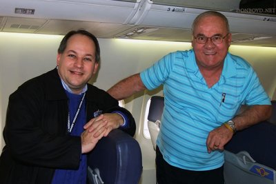 April 2011 - Dave Kaufman and Don Boyd onboard a Southwest flight at Chicago Midway Airport