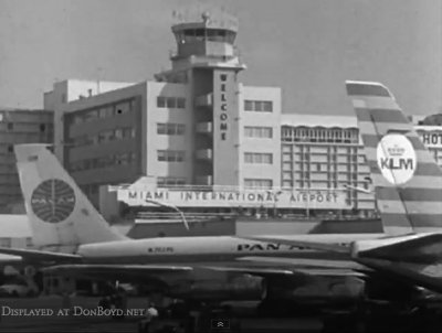 1965 - a view of Miami International Airport from the north side of Concourse 4