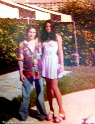 1973 - Lorri Levenson and her friend Jeff Katz on Miami Beach
