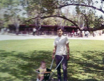 1968 - Carlos Heredia with his dad Jose Heredia at the old Crandon Park Zoo which many of us loved