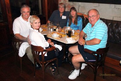 2011 - Charles and Nancy Carter, Parks and Susan Masterson and Don at the Van Dyke Cafe