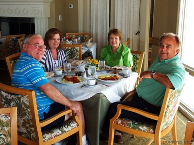 July 2011 - Don, Ouida Griner, Karen, and Breman Griner at the Innlet restaurant at the Lodge & Club on Ponte Vedra Beach