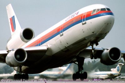 1984 - United Air Lines DC-10-10 N1829U taking off on runway 12 at Miami International Airport