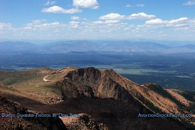 2011 - the view to the north from the top of Pike's Peak