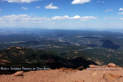 2011 - the view to the northwest from the top of Pike's Peak