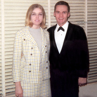 January 1969 - fiance' Judy and Don Boyd before serving as best man at Ray and Lynda Kyse's wedding in Hialeah that evening