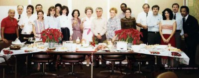 1983 or 1984 - Dick Judy and some of his staff members (names below) in the FIS conference room