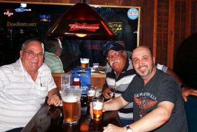 September 2011 - Don Boyd, Eddy Gual and Kev Cook after dinner at Bryson's Irish Pub