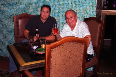 September 2011 - Marc Hookerman and Don Boyd after dinner and brews at Rosalita's Cantina in St. Louis